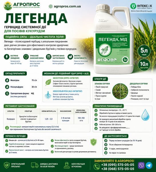 Гербіцид Легенда 5 л &mdash; Нертус 2967904261 фото
