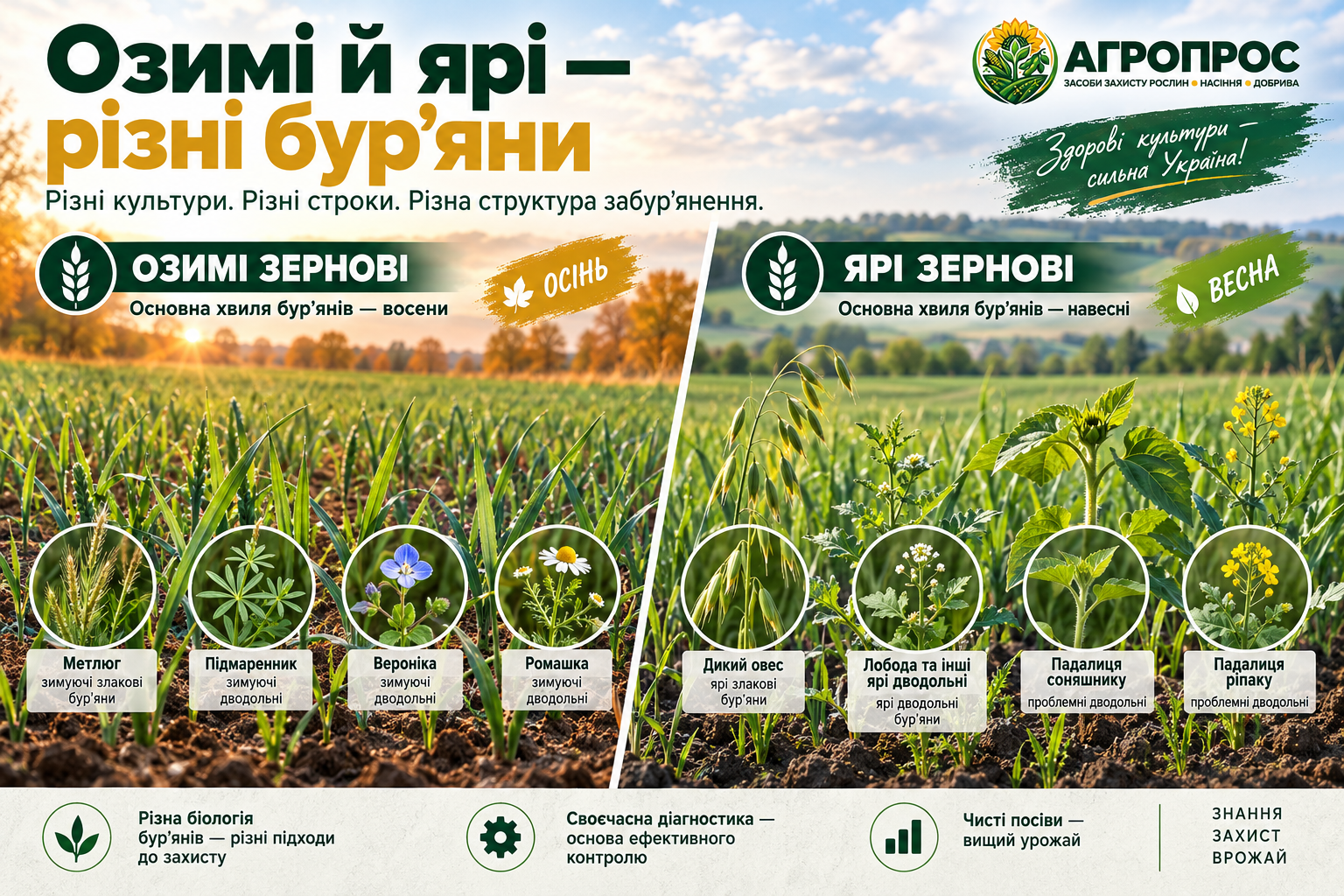 Озимі й ярі — різні бур’яни