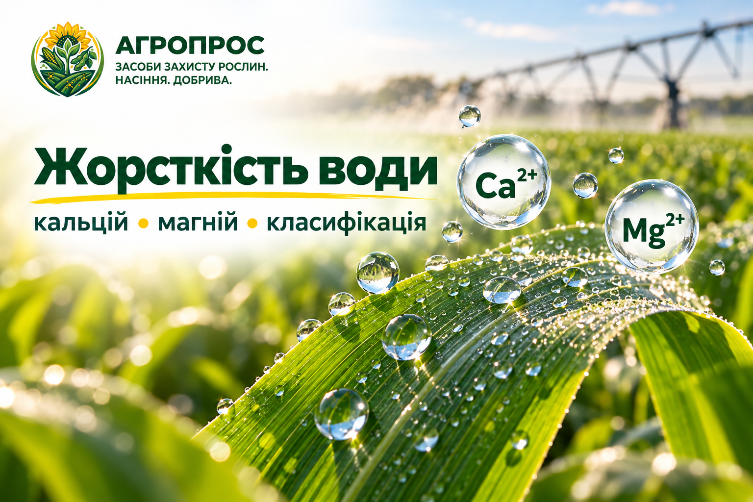 Жорсткість води для ЗЗР